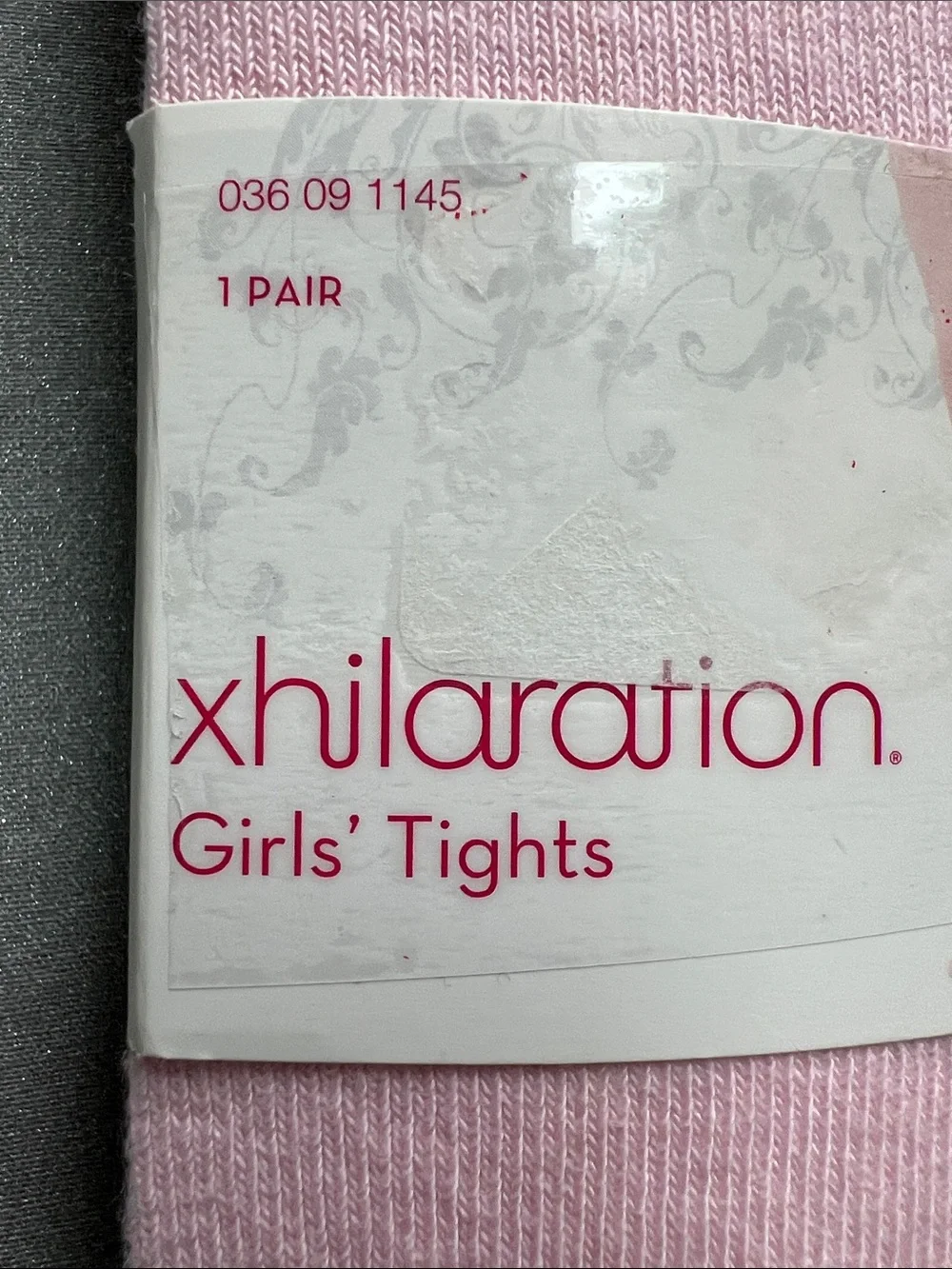 Xhilaration Girls' Light Pink Tights NWT Size 7-10